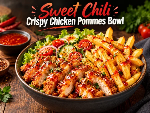Sweet Chili Crispy Chicken Pommes Bowl